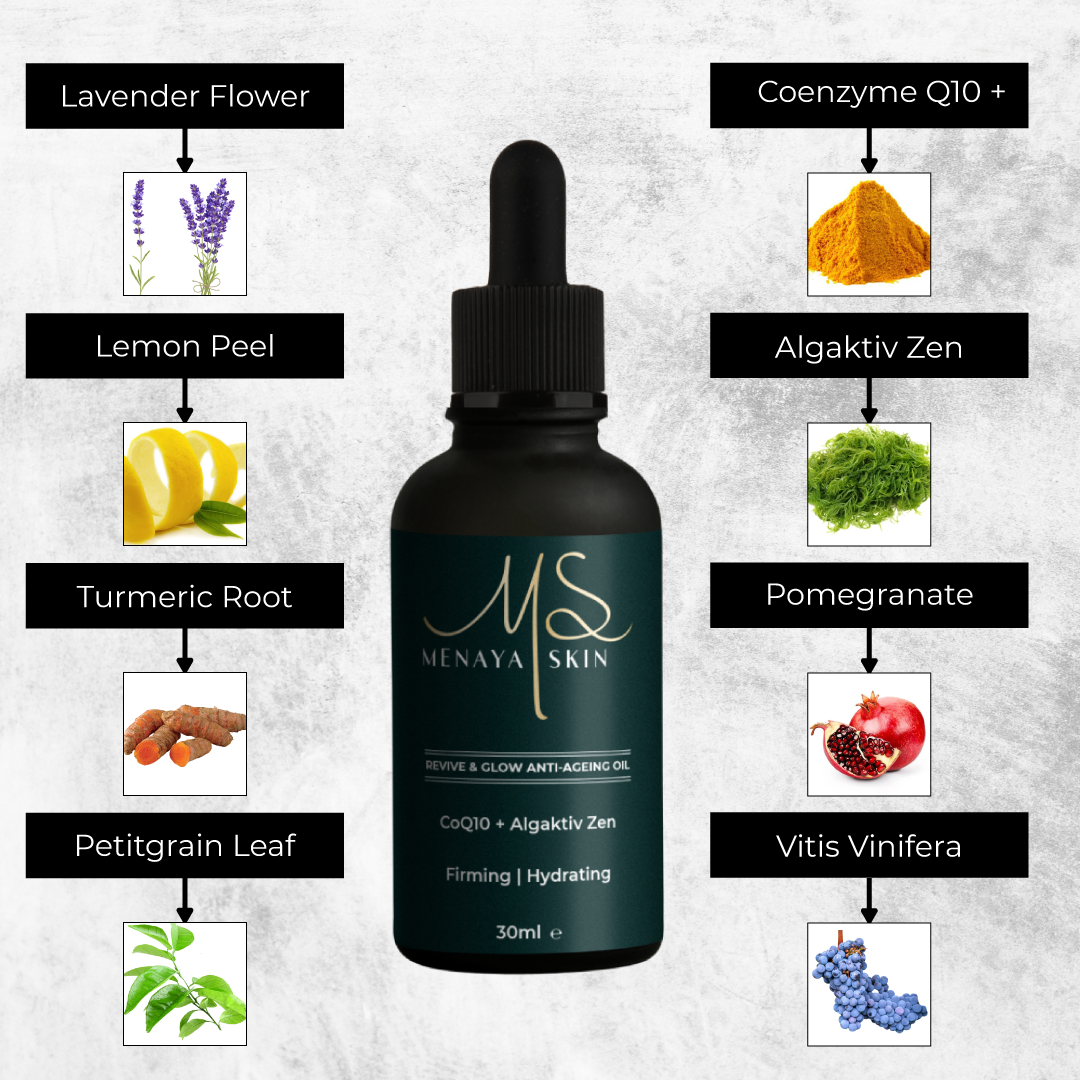REVIVE & GLOW ANTI-AGEING OIL - MenayaSkin